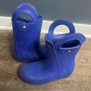 Crocs kids handle it rain boots size J3